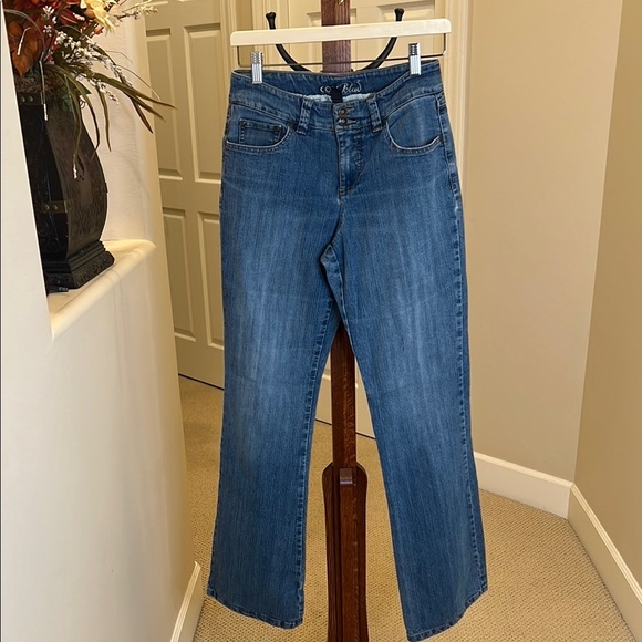 Code Bleu Mid Rise Flare/Bootcut Jeans size 4 Long - Picture 1 of 9